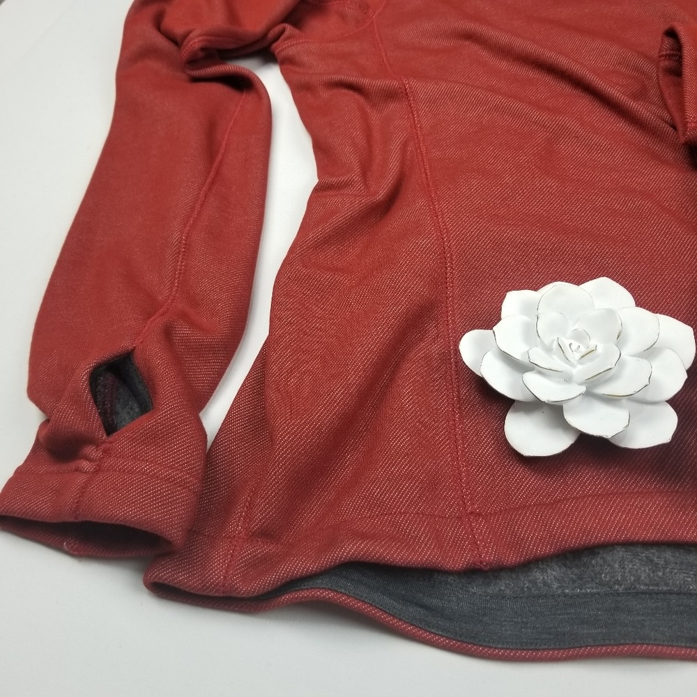 Champion- NWT BrushBack Red Fleece Run Shirt L - Picture 4 of 8